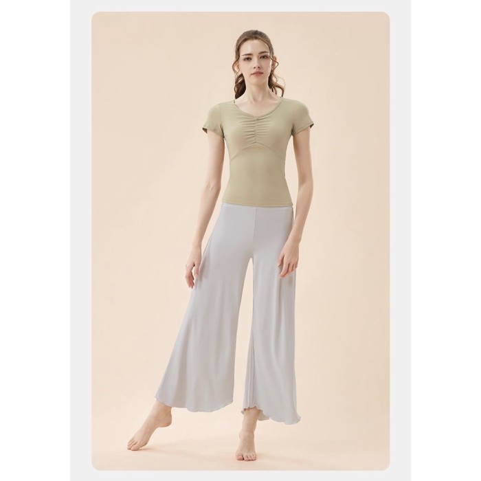 Trang phục tập yoga, quần ống rộng múa cổ điển, mông đẹp, múa dân tộc hiện đại quần tập thẳng