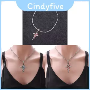 Dây chuyền mặt dây chuyền hình con rắn chéo Unisex với hợp kim và Microinlay Zircons cho phụ kiện phong cách đường phố