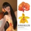 Hot Girls Đeo Phụ Kiện Tóc Hoa Cam Kẹp Tóc Hoa Phalaenopsis Chụp Ảnh Kỳ Nghỉ Và Kẹp Tóc Khí Qu
