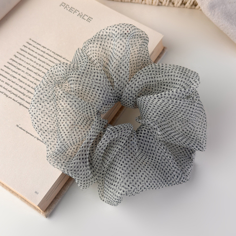 Sheer Tulle Polka Dot Sccrunchie, Dây buộc tóc đa năng thoáng khí nhẹ