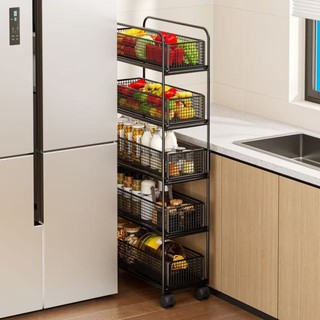 Order🔥 Kệ khe bếp, tủ lưu trữ khe rất hẹp, tủ kéo bên tủ lạnh, xe đẩy rau quả