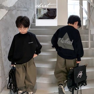 Áo nỉ trẻ em quần áo trẻ em mới thời trang hàn quốc bé trai áo dài tay áo khoác dáng rộng đa