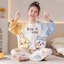 bộ đồ ngủ bé gái, bộ vest dài tay xuân thu cho bé gái, các mẫu đồ mặc nhà ở nhà kiểu dáng dễ thư