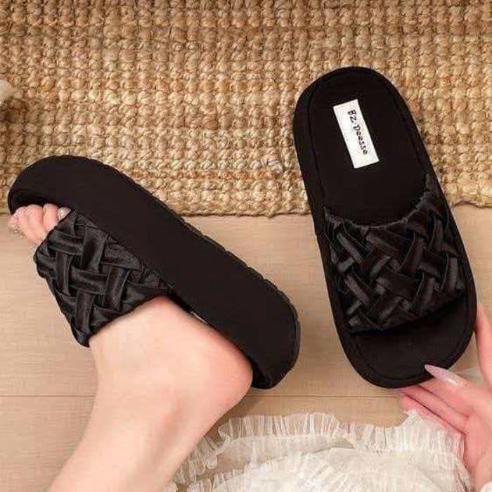 Dép nữ mang bên ngoài, nhỏ thơm ngọc trai kiểu dáng cổ tích, đế dày thời trang