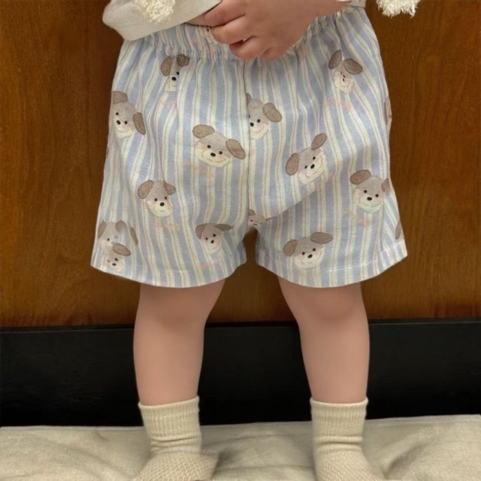 Quần short trẻ em mới, mỏng, dễ thương, thoải mái và mềm mại, quần short mẫu giáo nhiều màu, n