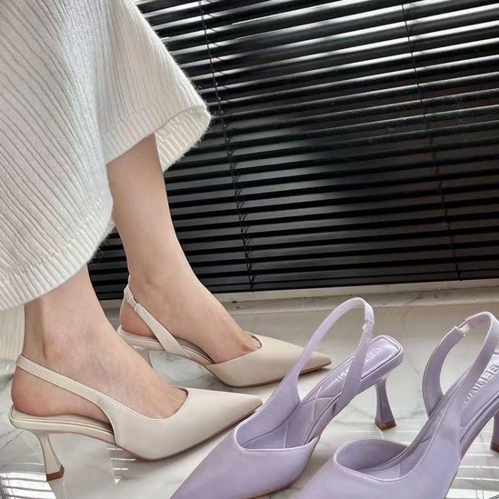 Giày cao gót đa năng, giày mũi nhọn nữ, sandal mũi nhọn thiết kế