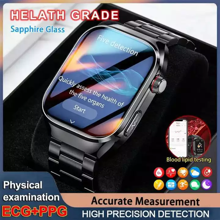 Đồng theo dõi mới, kiểm tra sức khỏe đo huyết áp, axit uric, mỡ cơ thể, đồng hồ thông minh có chức năng gọi điện dành c