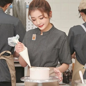 Làm Bánh Quần Áo Làm Việc Tùy Chỉnh Cửa Hàng Bánh Tráng Miệng Cửa Hàng Trà Sữa Nhà Hàng Phương Tây Đầu Bếp Quần Áo Làm Việc Dài Tay Đồng Phục Cho Nữ