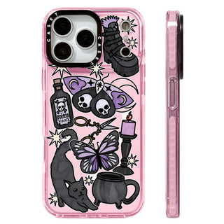 Ốp lưng hình bướm phù thủy Vỏ sạc từ tính không dây Tương thích cho IPhone 12 13 14 15 16 17 Pro Max Cover 16E 17AIR Silicon mềm trong suốt Vỏ chống sốc