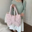 Túi tote thông thường thắt nơ chấm bi đa năng Túi tote đeo vai dung tích lớn kiểu dáng đẹp dà