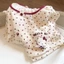 bộ đồ ngủ mèo kitty chấm bi xuân thu cho bé lớn, quần dài tay, quần áo mặc ở nhà bằng vải cotton