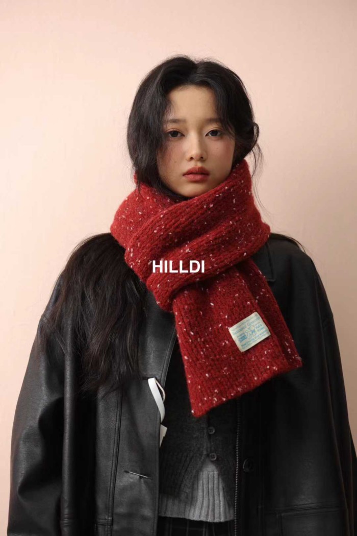 Khăn dệt kim retro phong cách Nhật Bản - Hàn Quốc, nhiều màu sắc, phù hợp thu đông, bảo vệ cổ và mặt nhỏ