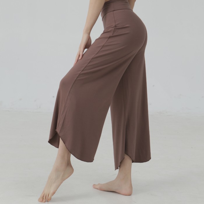 Quần ống rộng tập yoga nữ, múa cổ điển, dáng rộng, thể thao, khiêu vũ, định hình, quần ống suông, m
