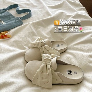 Chuông xanh mùa xuân~! Dép nửa lười Birkenstock kiểu Pháp lãng mạn dành cho nữ đi dép đế dày