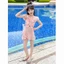 Cô bé áo tắm trẻ em mùa hè phong cách mới siêu cổ tích khí chất bé gái váy xẻ áo tắm ba mảnh