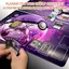 Thảm chơi Pokemon Mewtwo MỚI với vùng thẻ 600 * 350 * 2mm Thảm chơi trò chơi cao su của TCG
