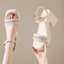 Bện Gót Dày La Mã Giày Sandal Nữ Mùa Hè Mới Thời Trang Giày Nữ Chống Thấm Nước Nền Tảng Nêm G