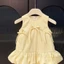 Bé gái váy bong bóng mini Hàn Quốc váy mùa hè mới không tay đuôi cá nơ tank top
