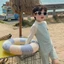 Áo tắm dài tay chống nắng mới khô nhanh Đồ bơi trẻ em Đồ bơi một mảnh đi nghỉ mát bên bờ biển