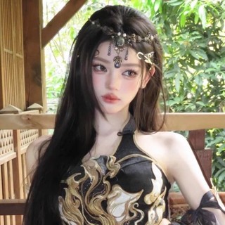 Vòng cổ cổ điển đính cườm Bohemian cổ điển hai mục đích kỳ lạ Hanfu ngọc trai tua rua mặt dây