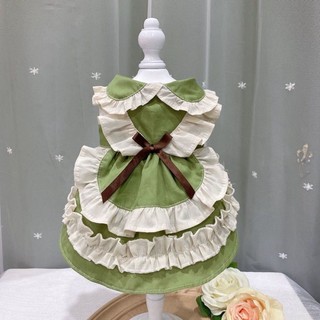 [Hàng có sẵn] Váy công chúa mèo xanh thủ công Trang phục thú cưng dễ thương mùa hè 1-7kg
