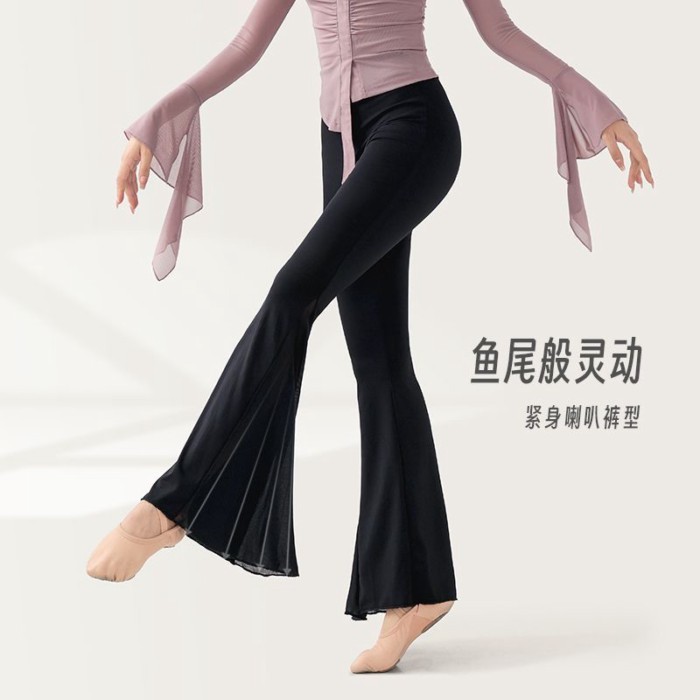 Múa Trung Quốc múa cổ điển thanh lịch quần đuôi cá lưới tập quần múa dân tộc người lớn tập múa q