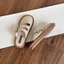 Birkenstock Giày Mùa Hè Trơn Mũi-Mũ Nửa Dép Nữ Vải Lanh Retro Giày Lười Đế Mềm Con La Giày Mặ
