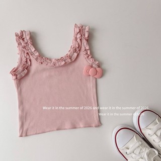 Áo vest trẻ em mùa hè không tay thời trang và đa năng có đáy cho bé gái T