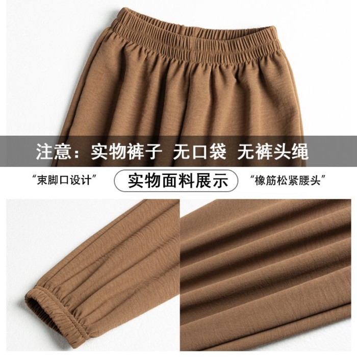 Quần chống muỗi cho trẻ em mùa xuân hè và mùa thu quần tây lụa băng mỏng cho bé trai và bé gá