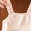 Bé Gái Lưới Suspender Đầm Mùa Hè Mới Đầm Công Chúa Phong Cách Dễ Thương Nơ Puff Váy Ngắn Susp