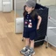 Bé Gái Không Tay Phù Hợp Với Mùa Hè Mới In Hình Hoạt Hình Áo Vest Bé Dáng Rộng Phong Cách Phư