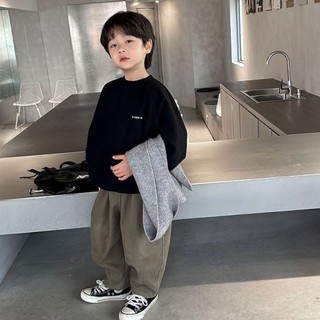 Áo nỉ trẻ em quần áo trẻ em mới thời trang hàn quốc bé trai áo dài tay áo khoác dáng rộng đa