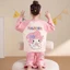 bộ đồ ngủ bé gái, bộ vest dài tay xuân thu cho bé gái, các mẫu đồ mặc nhà ở nhà kiểu dáng dễ thư