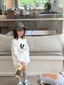 áo thun cotton dài tay xuân thu bé trai và bé gái in hình dễ thương dành cho trẻ em và trẻ trung