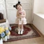 Bé gái mùa hè mới nơ hồng búp bê cổ áo vest mùa hè ngọt ngào bé gái không tay váy công chúa