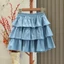 Thời trang Hàn Quốc bánh váy váy denim mỏng nữ băng lụa cao cấp váy ôm váy tutu