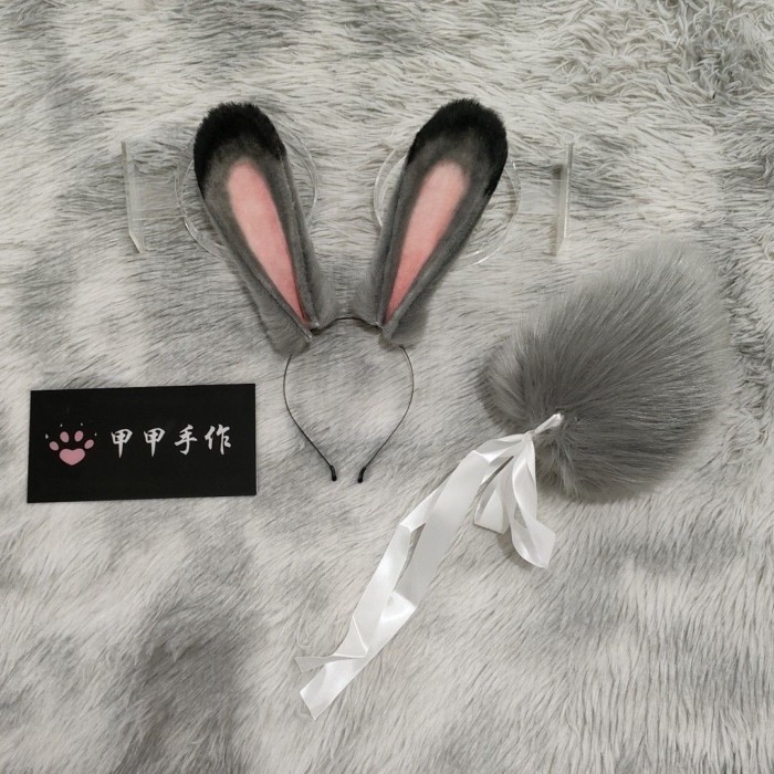 Mô Phỏng Tai Động Vật Cosplay Judy Thỏ Sĩ Quan Cảnh Sát Tai Thỏ Và Đuôi Băng Đô Phụ Kiện Tóc Bộ