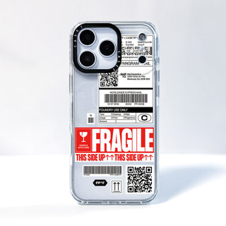 Ốp Lưng Nhãn Tiếng Anh FRAGILE Tương Thích Cho IPhone 12 13 14 15 16 17 Pro Max 12 13Mini Cover X XR XS Max Silicone Mềm Clear SE 2022 6 7 8 Plus 17AIR Vỏ Chống Sốc