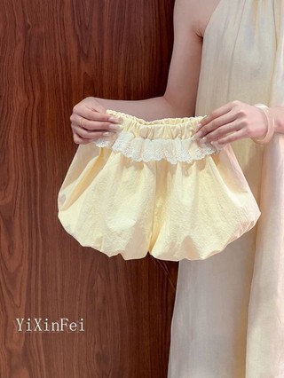 Quần short bé gái phong cách mùa hè quần ren nụ bé gái thường ngày đa năng quần ra hoa