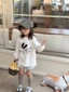 áo thun cotton dài tay xuân thu bé trai và bé gái in hình dễ thương dành cho trẻ em và trẻ trung