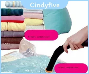 Túi đựng chân không trong suốt Bộ sắp xếp trong suốt số lượng lớn cho chăn và túi quần áo Nén không cần bơm