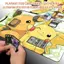 Thảm chơi Pokemon Pikachu MỚI với vùng thẻ 600 * 350 * 2mm Thảm chơi trò chơi cao su của TCG