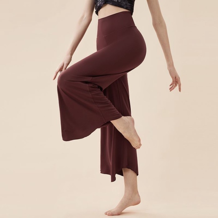 Trang phục tập yoga, quần ống rộng múa cổ điển, mông đẹp, múa dân tộc hiện đại quần tập thẳng