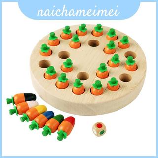Bảng nhớ ghép màu cà rốt nấm dành cho trẻ em Trò chơi cha mẹ tương tác