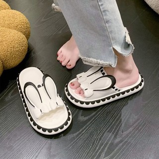 Hoạt Hình Dễ Thương Thỏ Giày Sandal Nữ Dép Ngoài Trời Nữ Nhà Mùa Hè Trong Nhà Phòng Tắm Tắm C