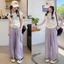Bé Gái Bộ Đồ Mùa Hè Mới Lớn Trẻ Em Quần Áo Thời Trang Mỏng Trẻ Em Tay Ngắn Bé Gái Thể Thao Mù