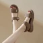 Giày sandal thể thao thông thường mùa hè đế dày cho nữ, giày học sinh đế bệt để mặc ngoài, giày nữ