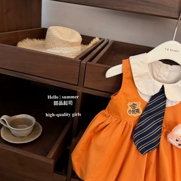 Váy bé gái  mùa hè nguyên bản cos Nick Fox Nick bé gái jk váy nụ kiểu đại học dễ thương