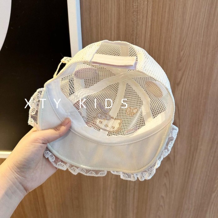 Baby Hat Mesh Hat Princess Lace Cute Cartoon Big Brim Baby Sun Hat Girls Sun Protection Hat