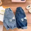 Quần Jean Bé Trai Xuân Thu Phong Cách Mới Trẻ Em Quần Bố Rộng Quần Denim Bé Trai Quần Denim Phon